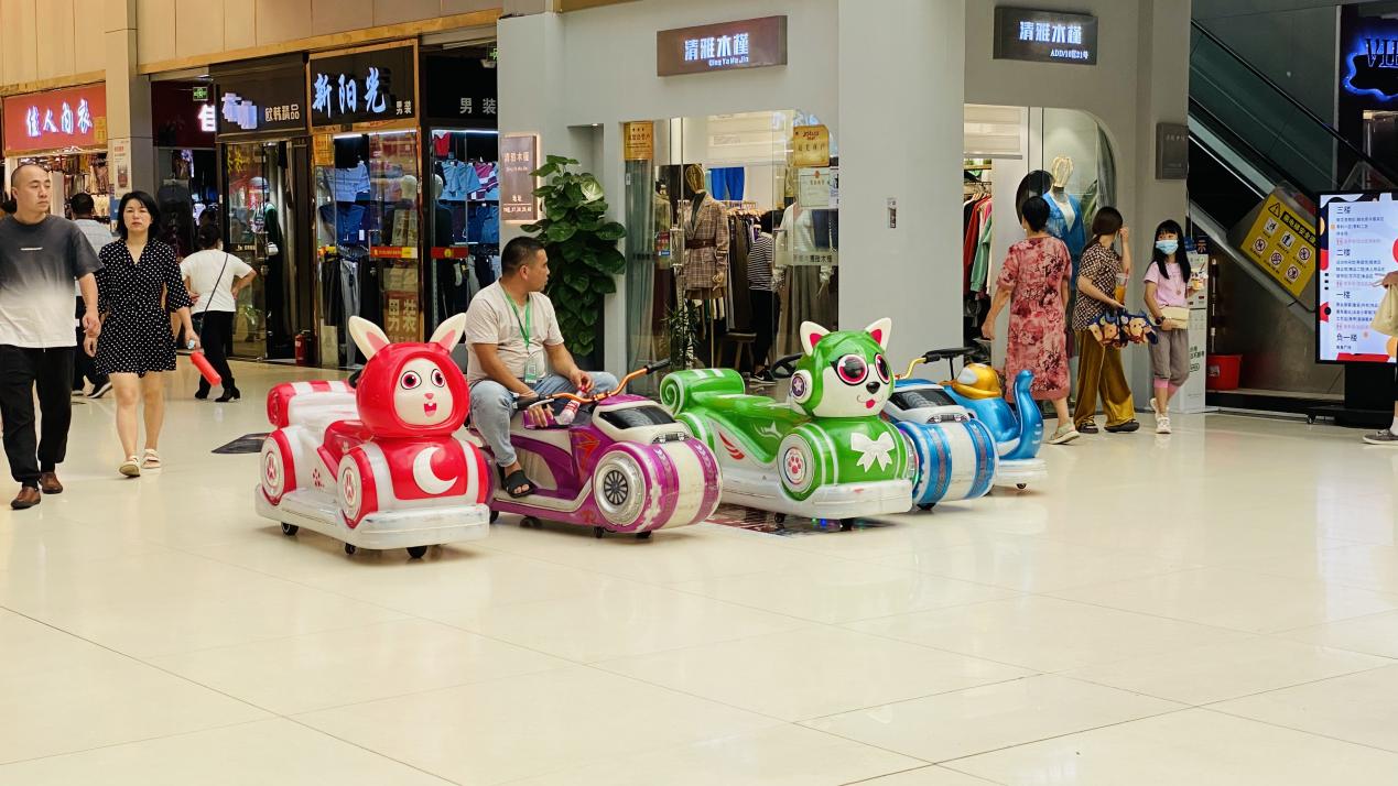 儿童游乐车现身钱江商城，深受幼伴侣青睐
