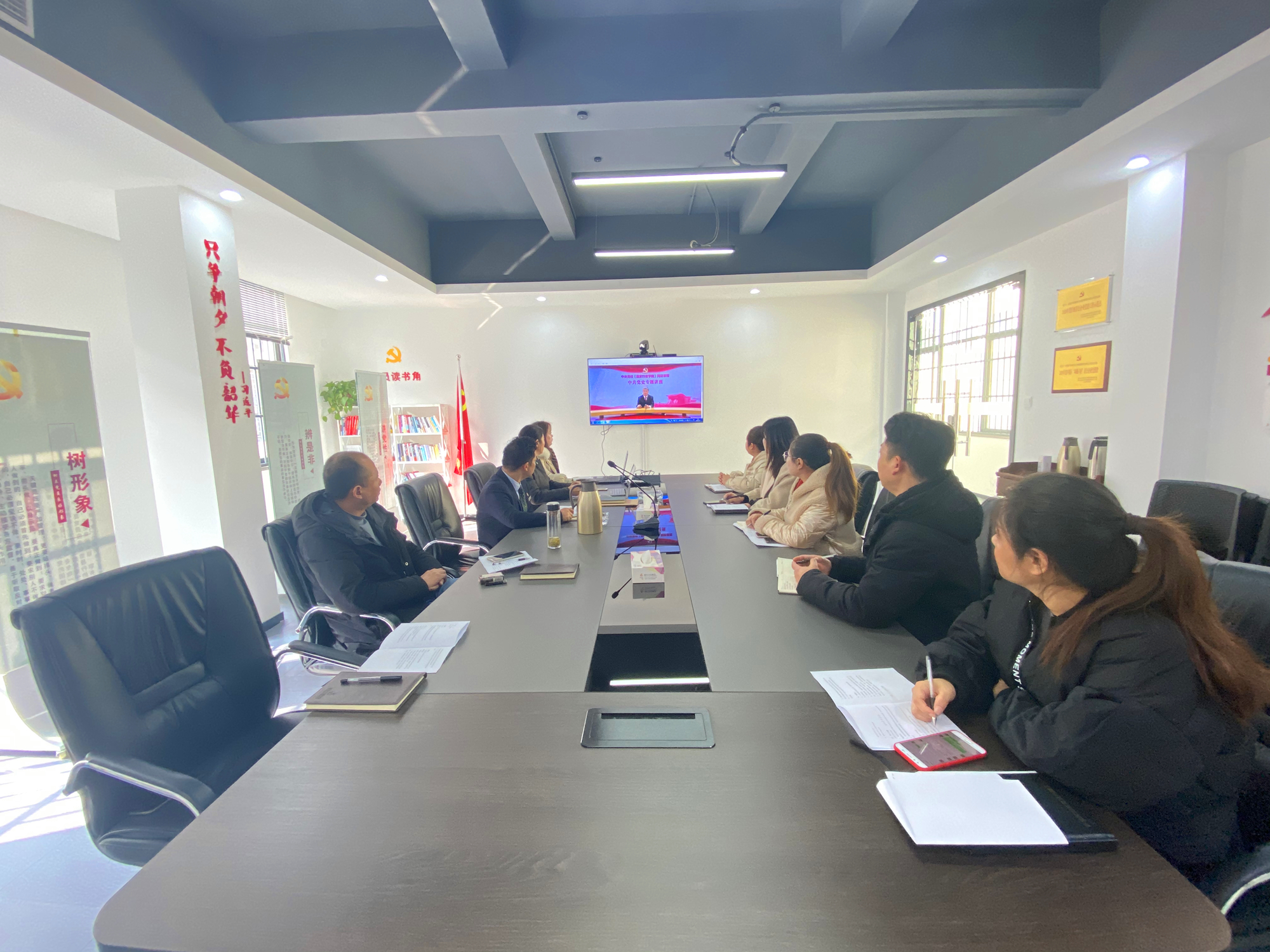 学党史 悟思想——庐阳mg冰球突破文创园党支部组织发展党史进建教育活动